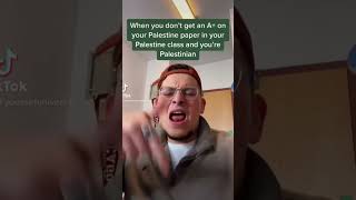 Palestinian student doesn’t get an A in Palestine class? #collegelife