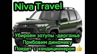 Niva Travel прошивка не нужна ,правильный дроссель решает ,уберем дерганье поедет с кондиционером