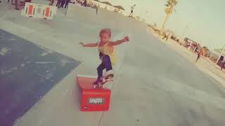 4yo girl stuns with skateboarding talent and her Graw Jump Ramp #Shorts