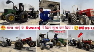 आज तो मजा आ गया।Swaraj 855 Vs farmtrac 60,Jd5210 Big tyre tractor Tochan || 🥹Miss u Nishu Bhai 💔😭