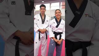 Alejandra Higueros y Geovanny Morales representantes del Poomsae en los Juegos Panamericanos 2023.