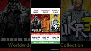 Jawan Vs Mark Antony Vs Fukrey 3 Movie Comparison -- #shorts #gader2 #jawan #fukrey3 #leo #ganapath