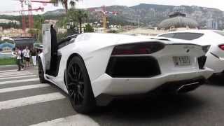 Lamborghini Aventador LP700-4 Roadster (Monaco) Start Up, Loud