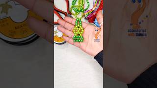 ميداليه فانوس بالخرز بأسهل طريقه🥰#beads #beadskeychain #خرز #فانوس