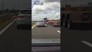 Let's move on.  He suddenly decided to get off the highway! #dashcamcroatia #dashcam