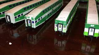 GO Transit passenger cars in N Scale!!