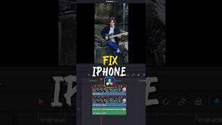 Reduce Iphone video sharpness #davinciresolve