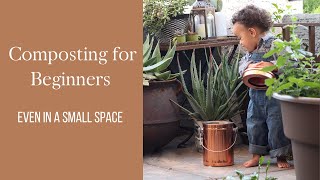 Composting for Beginners | Small Space Zero Waste | Sustainable Mom