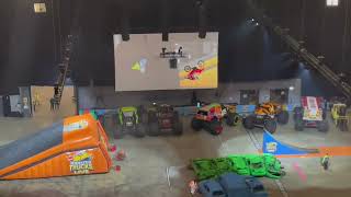 Hot Wheels Monster Trucks Live Glow Party Leeds 2024 5Alarm BigFoot Gunkster Mega Wrex Demo Derby