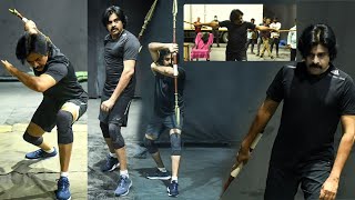 Pawan Kalyan Hara Hara Veera Mallu Latest Rehearsing Video | Pawan Kalyan Latest Video