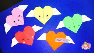 ORIGAMI LOVE | ORIGAMI CINTA BOOKMARK | PENANDA BUKU LOVE