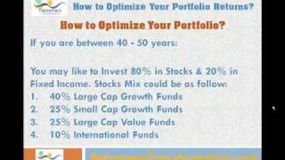 Portfolio Investment, How to Optimize Your Portfolio Returns? - Financial Tip for Retirement !