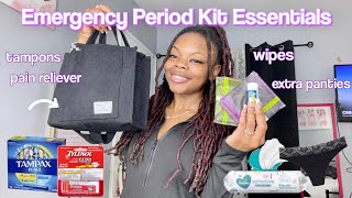 everything you NEED in your emergency period kit 🚨🎒