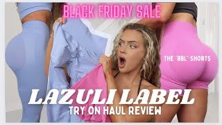 LAZULI LABEL Black Friday Sale NEW Scrunch Sculpt BBL effect Leggings, Try on haul & review in depth