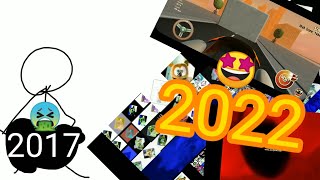 la evolución de mis videos exportados 2017 - 2022