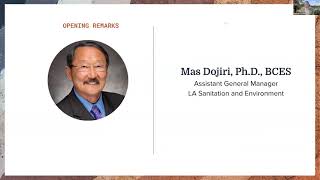 2nd Los Angeles Urban Soil Symposium - Opening Remarks - Mas Dojiri