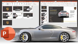 PowerPoint Tutorial: 3D ✨ Porsche animation and basics of morph transition #powerpoint #tutorial