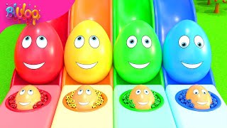 Surprise Eggs Kids Song | Colorful Eggs | BluLoo Nursery Rhymes & Kids Songs