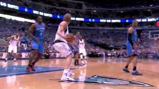 Dunk of the Night: Dirk Nowitzki Goes Baseline for the Two-Handed Tomahawk Dunk (Game 5)