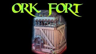 Make a PoorHammer Ork Fort Cheap Terrain For D&d