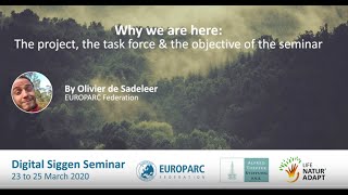 Climate change and nature protected areas. A seminar, a LIFE Project and European survey results.