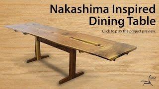 Nakashima Inspired Dining Table Project Overview