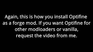 How to get Optifine for Forge modloader