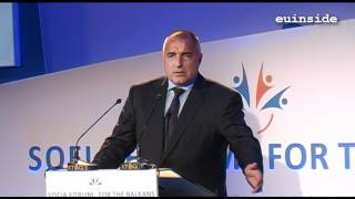 Boyko Borissov opening Sofia Forum for the Balkans