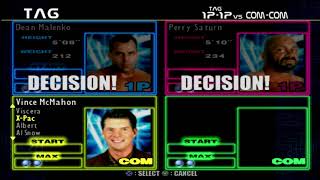 WWF SmackDown 2 (PS1) Gameplay Dean Malenko & Perry Saturn