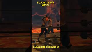 WWE 2K23 HIDDEN FLOOR IS LAVA MATCH! #wwe2k23 #shorts #fyp