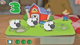 Zahlen lernen für Kleinkinder mit Tieren 🐄 Bauernhof 123 App