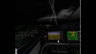 X Plane Aerobask Epic1000 Skyview Night Stormy Landing (Oculus Rift S)