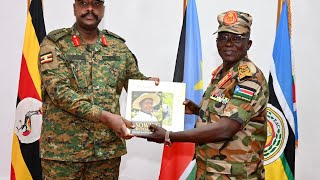 Gen Muhoozi Kainerugaba meets with South Sudan's CDF