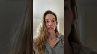 Hilary Swank in Instagram live