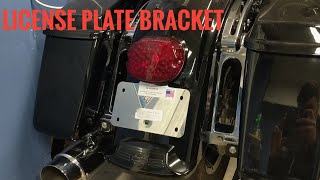 SoftBrake Harley Davidson License Plate Relocator | Road Glide Tour Pack Delete