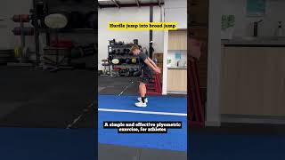 Hurdle jump into broad jump - A great plyometric exercise, for athletes