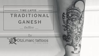 Traditional Ganesh | Tattoo time lapse | Otzi Marc Tattoo | Kerala