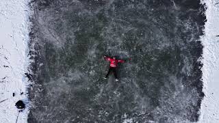 Pond Hockey Drone Video