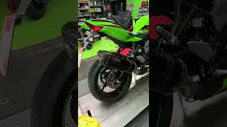 Brand new to the UK, Kawasaki Ninja ZX-4RR Akrapovic exhaust installation!