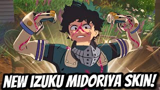 *NEW* IZUKU MIDORIYA SKIN + IZUKU'S QUIRK EMOTE GAMEPLAY! - Fortnite Battle Royale