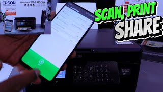 How To Do Scan With EPSON Printer To Android  Print Save PDF and Share To Email