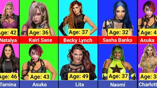 Age Comparison: WWE Women's Wrestlers Tag Team Champions And Their Partners