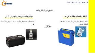 Comparison Between VRLA Vs T-GEL Arabic