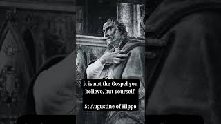 Thoughts on belief in the Gospel by St Augustine #theology #catholic #orthodox #quotes