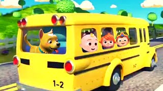 Wheels On The Bus CoComelon Sound Variations in 187 seconds Nursery rhymes JJ, Nico, By AI