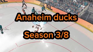 Nhl 24 Anaheim ducks, franchise mode season 3/8￼