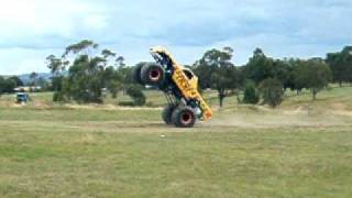 Monster truck wheelie