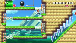 草原の中での40秒スピードラン [40-second speed run in the grassland] by はまやらわLMP 🍄Super Mario Maker 2 ✹Switch #cxh