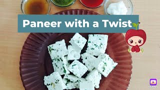 Paneer with twist of ginger chilli coriander, rich in protein & calcium. cottage cheese recipe