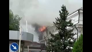 ВСУ нанесли удар по ЖД вокзалу в Донецке. Начался пожар.